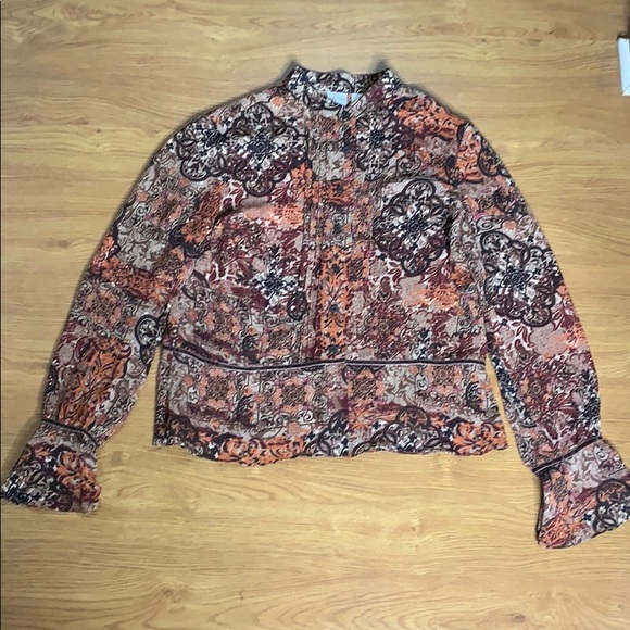 Emma James Tops - Emma James multiColored Size 12 Long Sleeve Blouse